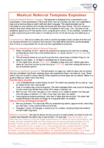 Medical Referral Template for incidents of non-fatal strangulation and suspected brain injury