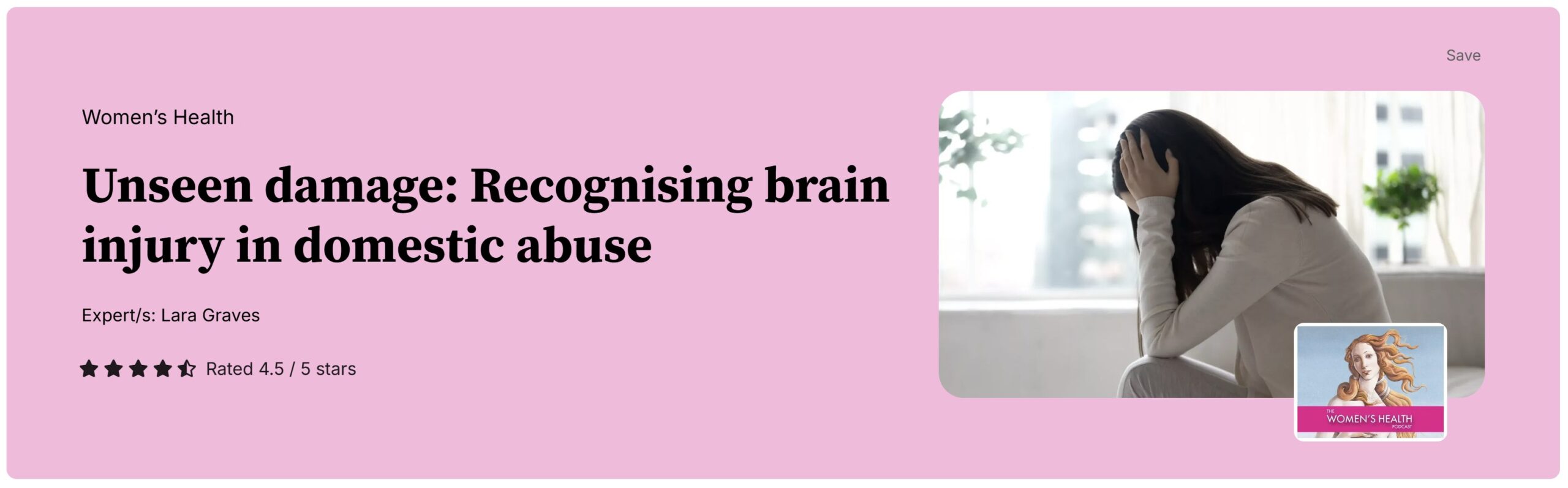 HealthEdBrainInjury Unseen damage: Recognising brain injury in domestic abuse