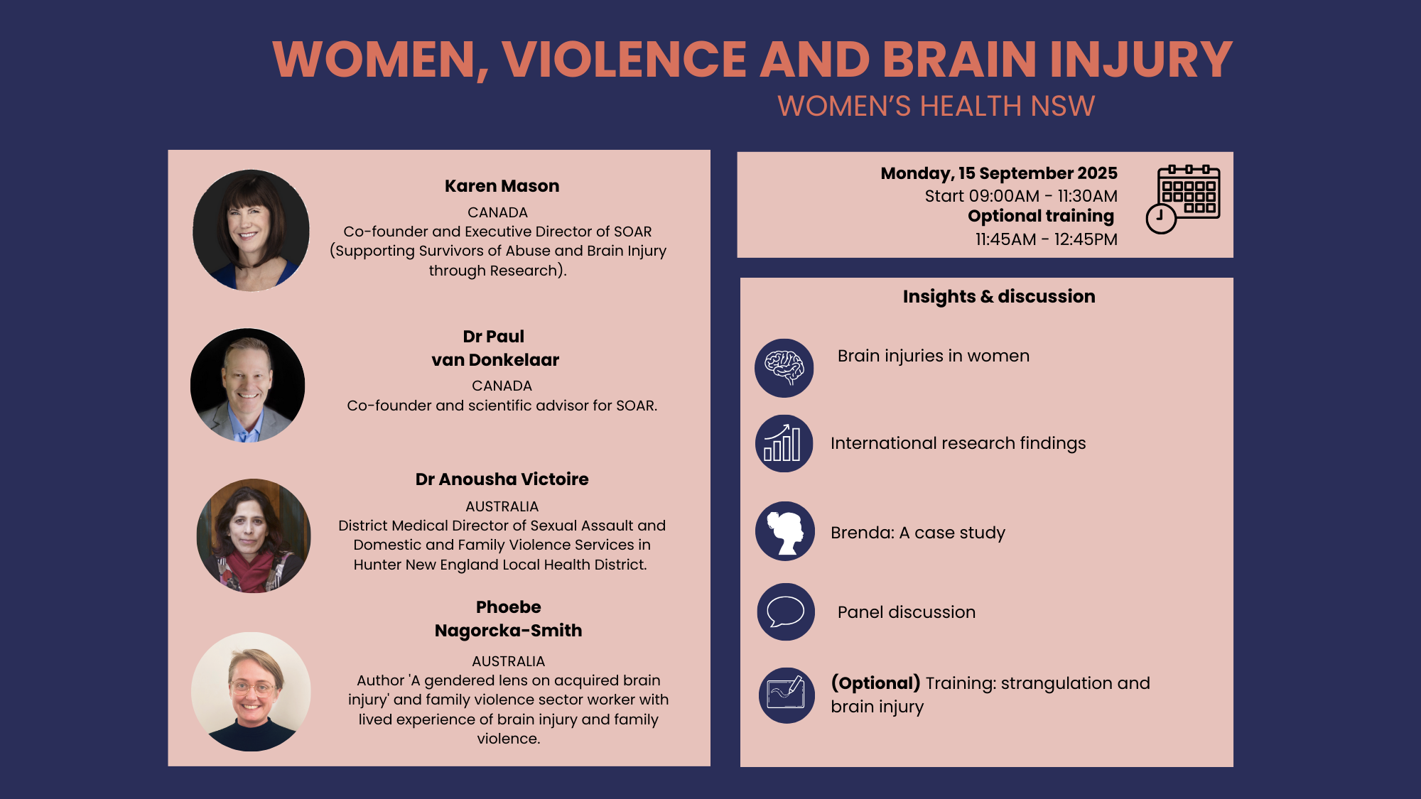 Women, Violence and Brain Injury: Short stories