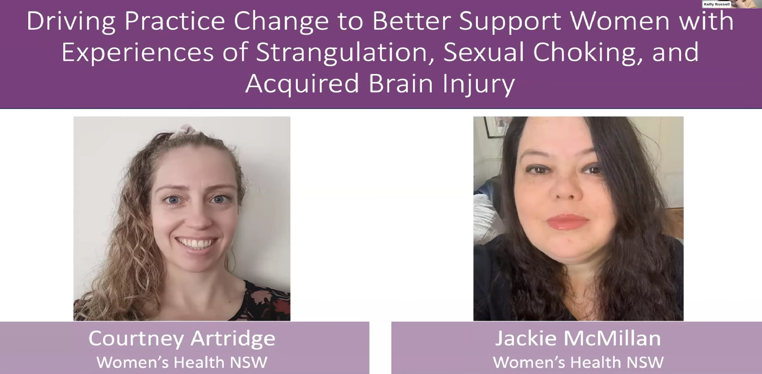Driving practice change to better support women with experiences of strangulation, sexual choking, and acquired brain injury